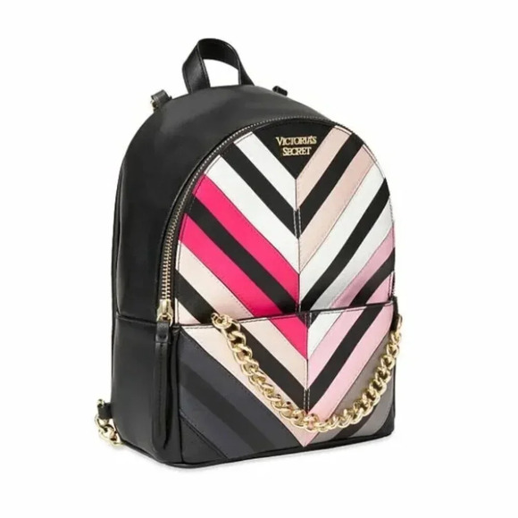 Victoria's Secret Chevron City Mini Backpack - Picture 1 of 12